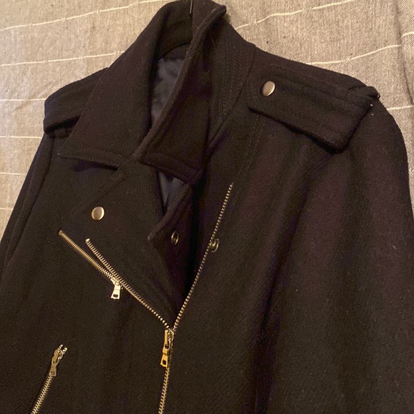 GAP wool blend moto jacket - Picture 4 of 12